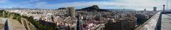 Panoramic view of Alicante from the Castle of San Fernando