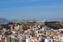 View of Sant Ferran castle from Ereta park, Alicante