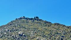 Castell de Verdera with mountainous backdrop