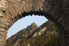 Ruins of Sant Salvador castle viewed from Santa Creu de Rodes