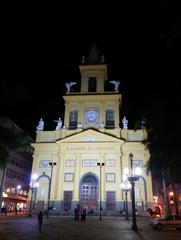 Metropolitan Cathedral of Campinas at night