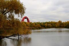 View of Picturesque Bridge in autumn