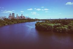 Moscow River view from Zhivopisny Bridge