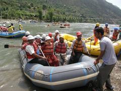 White water rafting on River Beas in Malani, Himachal Pradesh