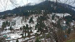 Beautiful snowy landscape in Himachal Pradesh