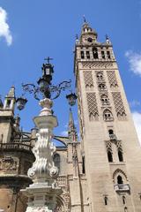 Cathedral with Giralda Tower in Seville, Spain