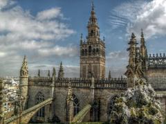 Cathedral rooftop with La Giralda in the background