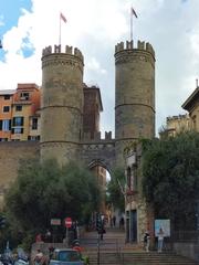 Historic Genoa city walls