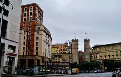 Dante Square in Genoa, Italy