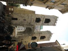 Porta Soprana, a historical gate in Genoa, Italy