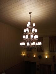 Hotel chandelier in Shimla