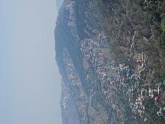 Beautiful Shimla landscape with buildings and lush greenery