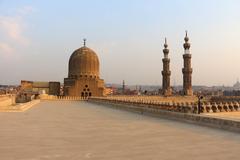 Mosque of Sultan al-Muayyad with mausoleum dome and minarets