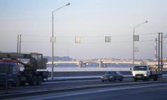 Alexander Nevsky Bridge central part view