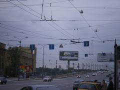 Zanevsky Prospekt Building and Alexander Nevsky Bridge