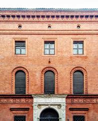 Facade of Palazzo Bagatti Valsecchi on via Santo Spirito 7 in Milan