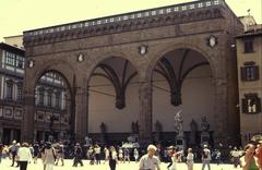 Piazza Signoria Loggia in Florence, Italy