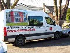 Dan-Wood prefabricated house under construction in Oakleigh Park North, London