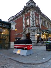 Decorated model bus in Covent Garden