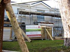 Dan-Wood prefabricated house under construction in London