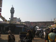 Chowk Ayodhya with clock tower mosque and dara