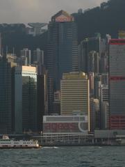 View of Cosco Tower in West Kowloon, Hong Kong