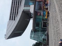 Panoramic view of Victoria Peak in Hong Kong from Peak Road