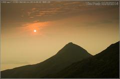 Hong Kong skyline from Victoria Peak at sunset