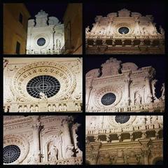 Basilica di Santa Croce in Lecce at night