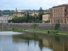 Scenic view of Florence cityscape with the iconic Florence Cathedral under a clear blue sky.