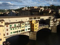 view of the Ponte Vecchio from a hotel balcony