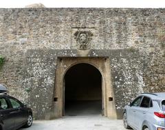 San Miniato al Monte entrance with Medici coat of arms