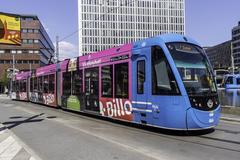 CAF Urbos AXL tram at Sergels torg in Stockholm