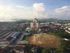 Aerial view of Talat Yai, Mueang Phuket District, Phuket, Thailand