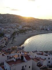 Peñíscola coast with blue sea and rocky shoreline in Castellón