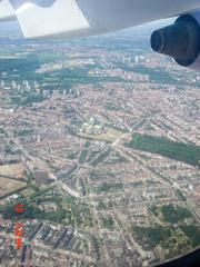 Aerial view of Brussels cityscape