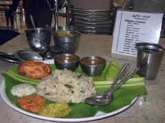 Traditional Nagercoil breakfast with various dishes