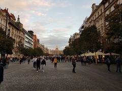 Wenceslas Square with National Museum in view