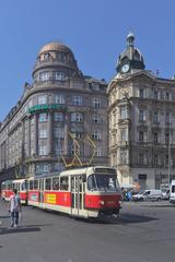 T3R.P tram number 8301 in Prague's Wenceslas Square