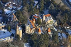 Aerial view of Bory Castle