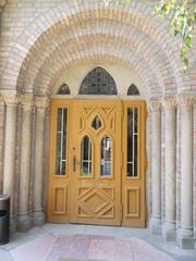 Bory Castle Romanesque arched entrance