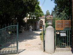 Street gate of Bory Castle in Székesfehérvár, Hungary