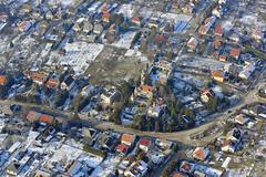 A Bory Castle and its surroundings from above