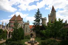 Bory Castle on a sunny day in Szekesfehervar, Hungary