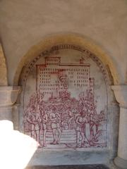 Outdoor mural with the inscription 'Социализмус'.