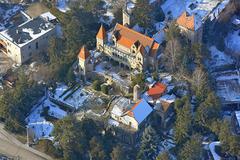 Bory Castle aerial view in Székesfehérvár