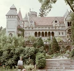 Bory-vár castle with a cloudy sky