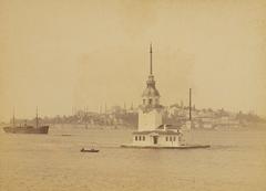 Maiden's Tower in Istanbul from II. Abdulhamid Han Photo Albums