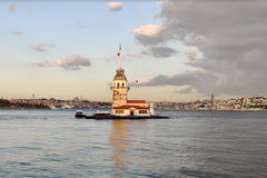 Maiden's Tower in Üsküdar from the Byzantine period