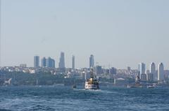 sunset view of the Istanbul cityscape highlighting Hagia Sophia